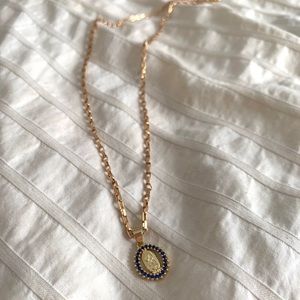 Mary pendant / 14k Rose Gold FILLED chain